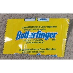 Factory Defect Butterfinger EMPTY SEALED Mini Candy Wrapper Ferrero USA Inc.